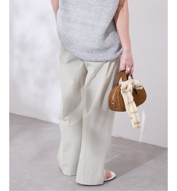 JOURNAL STANDARD「《追加3》【撥水/接触冷感/洗える/UV】リネンナイロンストレッチスラックス」|スラックス|