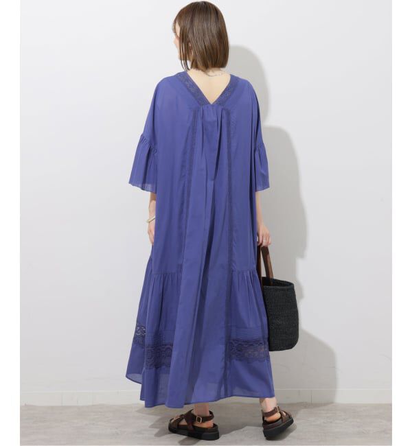 JOURNAL STANDARD relume「《予約》コットンボイルVネックレースワンピース」|ワンピース|