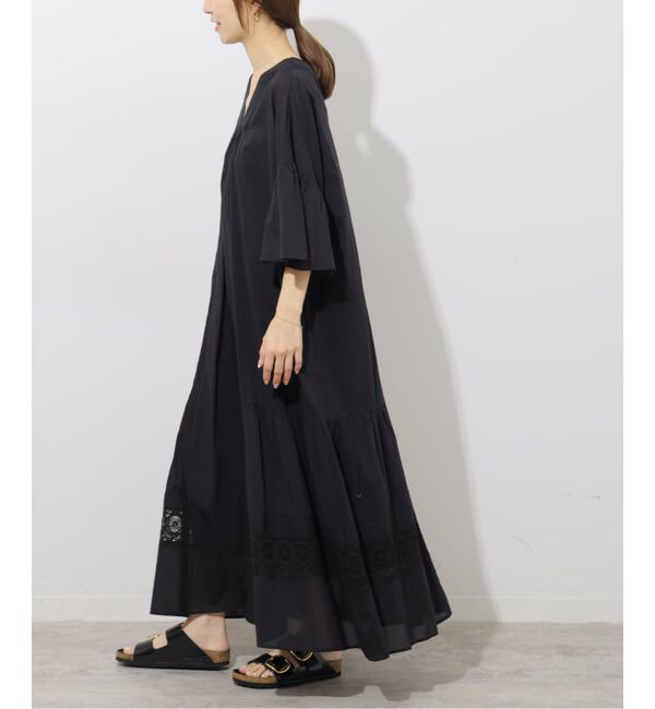 JOURNAL STANDARD relume「《予約》コットンボイルVネックレースワンピース」|ワンピース|