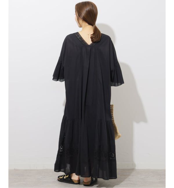 JOURNAL STANDARD relume「《予約》コットンボイルVネックレースワンピース」|ワンピース|