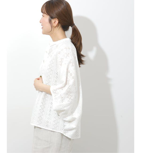 JOURNAL STANDARD relume「《予約》コットンカットワーク刺繍ポンチョブラウス」|シャツ・ブラウス|