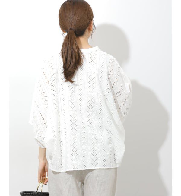 JOURNAL STANDARD relume「《予約》コットンカットワーク刺繍ポンチョブラウス」|シャツ・ブラウス|