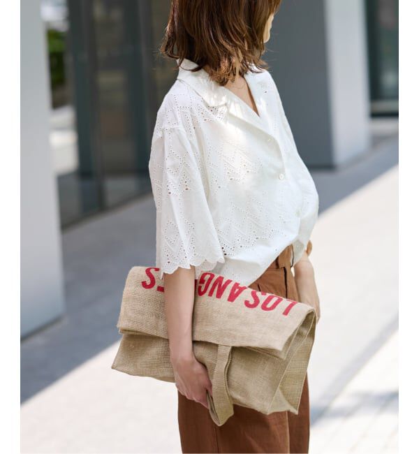 JOURNAL STANDARD relume「《WEB限定追加予約》コットンカットワーク刺繍開襟シャツ」|シャツ・ブラウス|