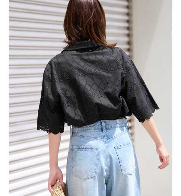 JOURNAL STANDARD relume「《WEB限定追加予約》コットンカットワーク刺繍開襟シャツ」|シャツ・ブラウス|