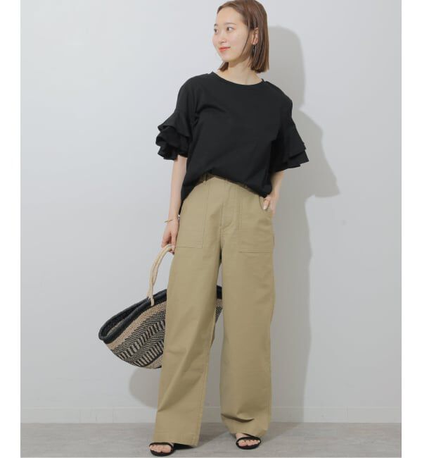 JOURNAL STANDARD relume「《WEB限定追加予約》天竺フリルTEE」|Tシャツ・カットソー|