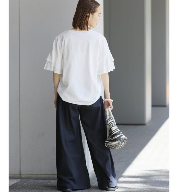 JOURNAL STANDARD relume「《WEB限定追加予約》天竺フリルTEE」|Tシャツ・カットソー|