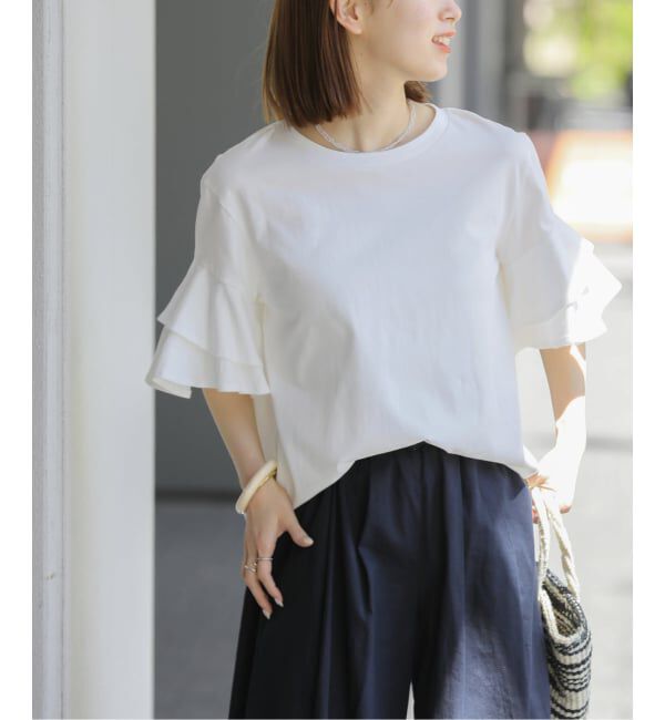 JOURNAL STANDARD relume「《WEB限定追加予約》天竺フリルTEE」|Tシャツ・カットソー|