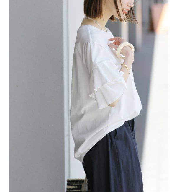JOURNAL STANDARD relume「《WEB限定追加予約》天竺フリルTEE」|Tシャツ・カットソー|