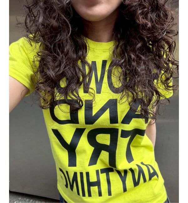 Oriens JOURNAL STANDARD「《追加予約》SHOW UP プリントTEE」|Tシャツ・カットソー|イエロー