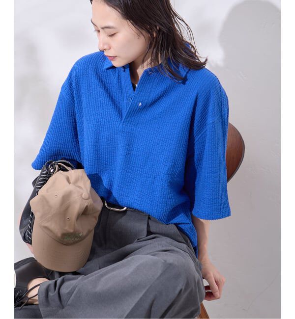 JOURNAL STANDARD「《予約》別注【RIDING HIGH/ライディングハイ】サッカーシャツ」|Tシャツ・カットソー|ブルー A