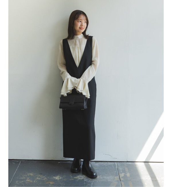 NOBLE「ストレートVネックワンピース」|ワンピース|