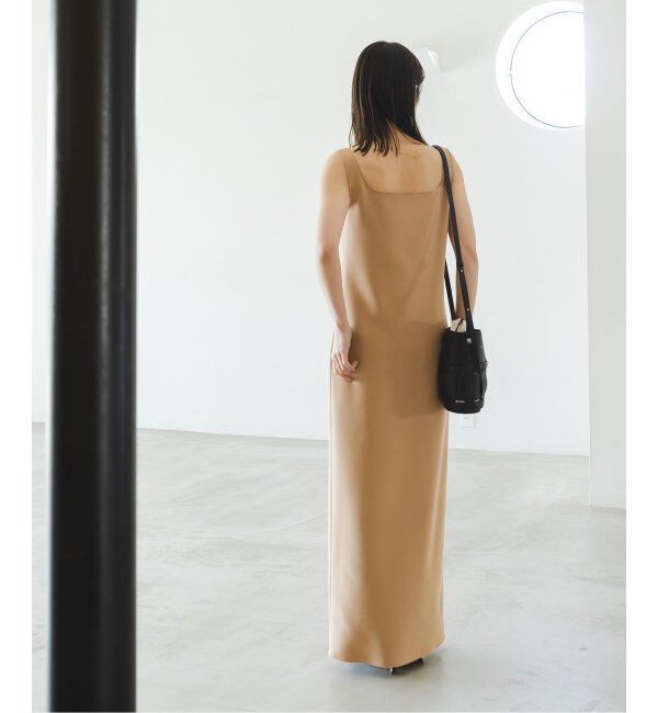 NOBLE「【洗える】ニットライクジョーゼット2wayワンピース」|ワンピース|