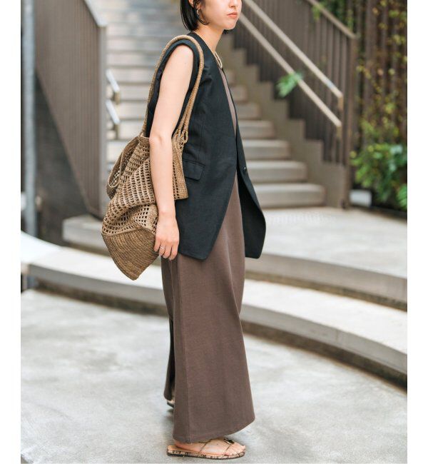 Spick and Span「《追加2》天竺アメスリロングワンピース」|ワンピース|