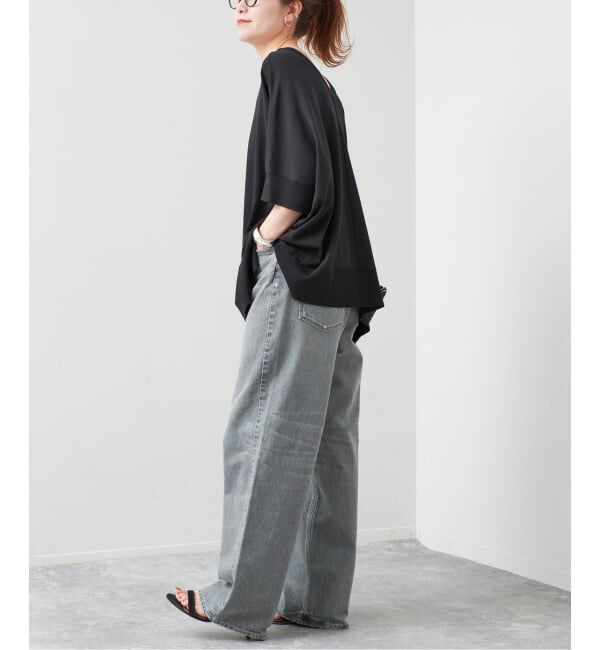 Spick and Span「《一部店舗+WEB限定 / 追加予約》14GWASHABLE2WAYポンチョプルオーバー」|ニット・セーター|