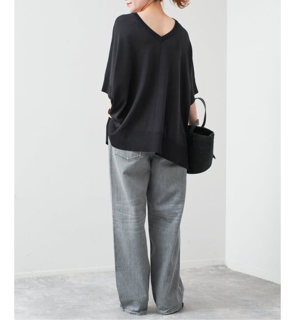 Spick and Span「《一部店舗+WEB限定 / 追加予約》14GWASHABLE2WAYポンチョプルオーバー」|ニット・セーター|