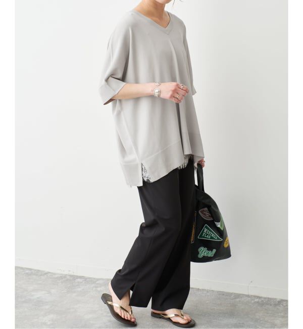 Spick and Span「《一部店舗+WEB限定 / 追加予約》14GWASHABLE2WAYポンチョプルオーバー」|ニット・セーター|