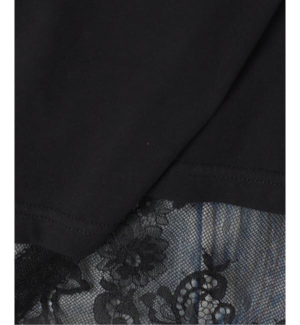 U by SPICK&SPAN「《予約》ハーフスリーブレースTEE」|Tシャツ・カットソー|