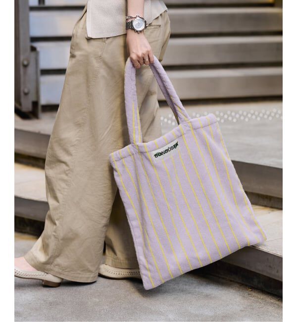  「《追加予約/一部カラーWEB限定》BONGUSTA/ボングスタ STRIPED トートバッグ」|トートバッグ|