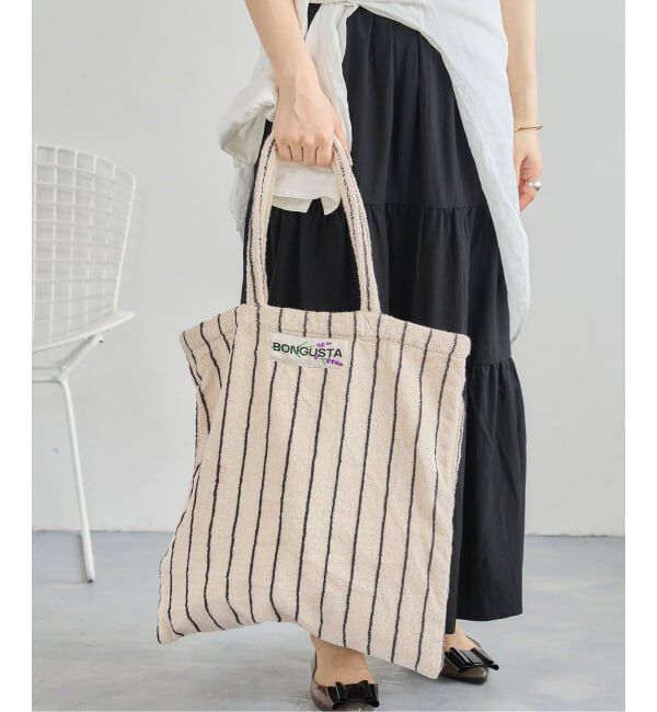  「《追加予約/一部カラーWEB限定》BONGUSTA/ボングスタ STRIPED トートバッグ」|トートバッグ|