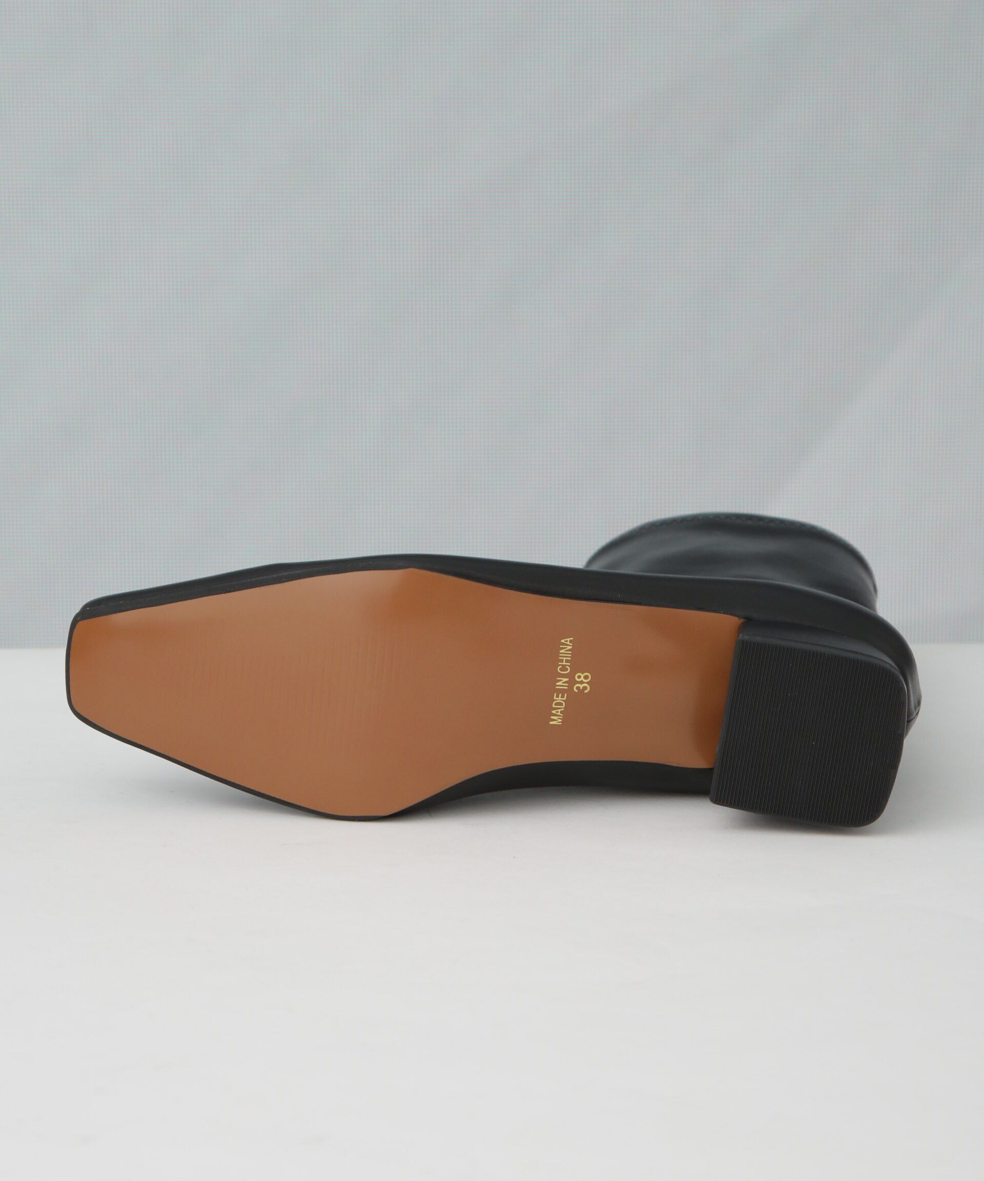 nano･universe「ストレッチスクエアトゥショートブーツ」|ビジネス・ドレスシューズ|