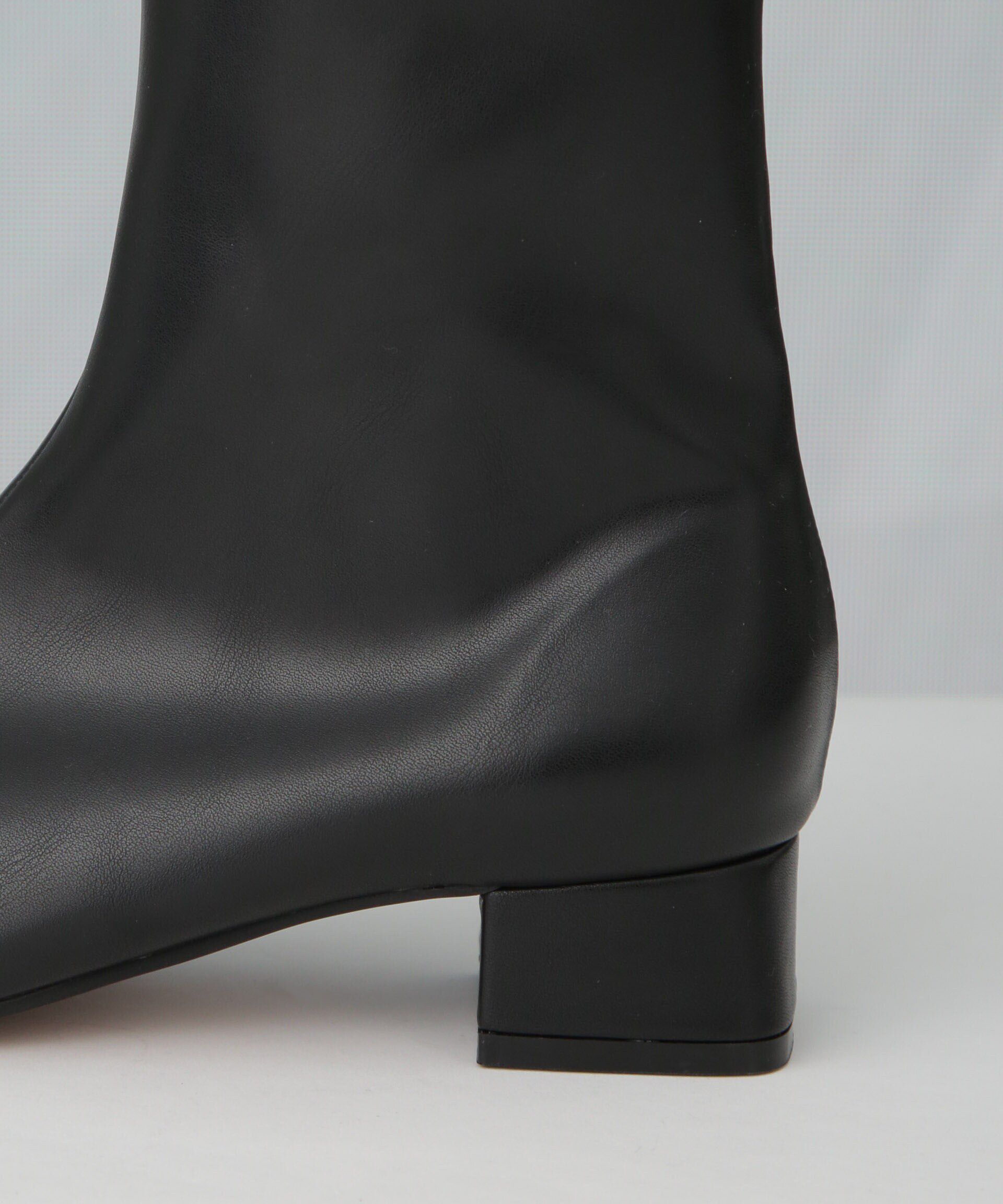 nano･universe「ストレッチスクエアトゥショートブーツ」|ビジネス・ドレスシューズ|