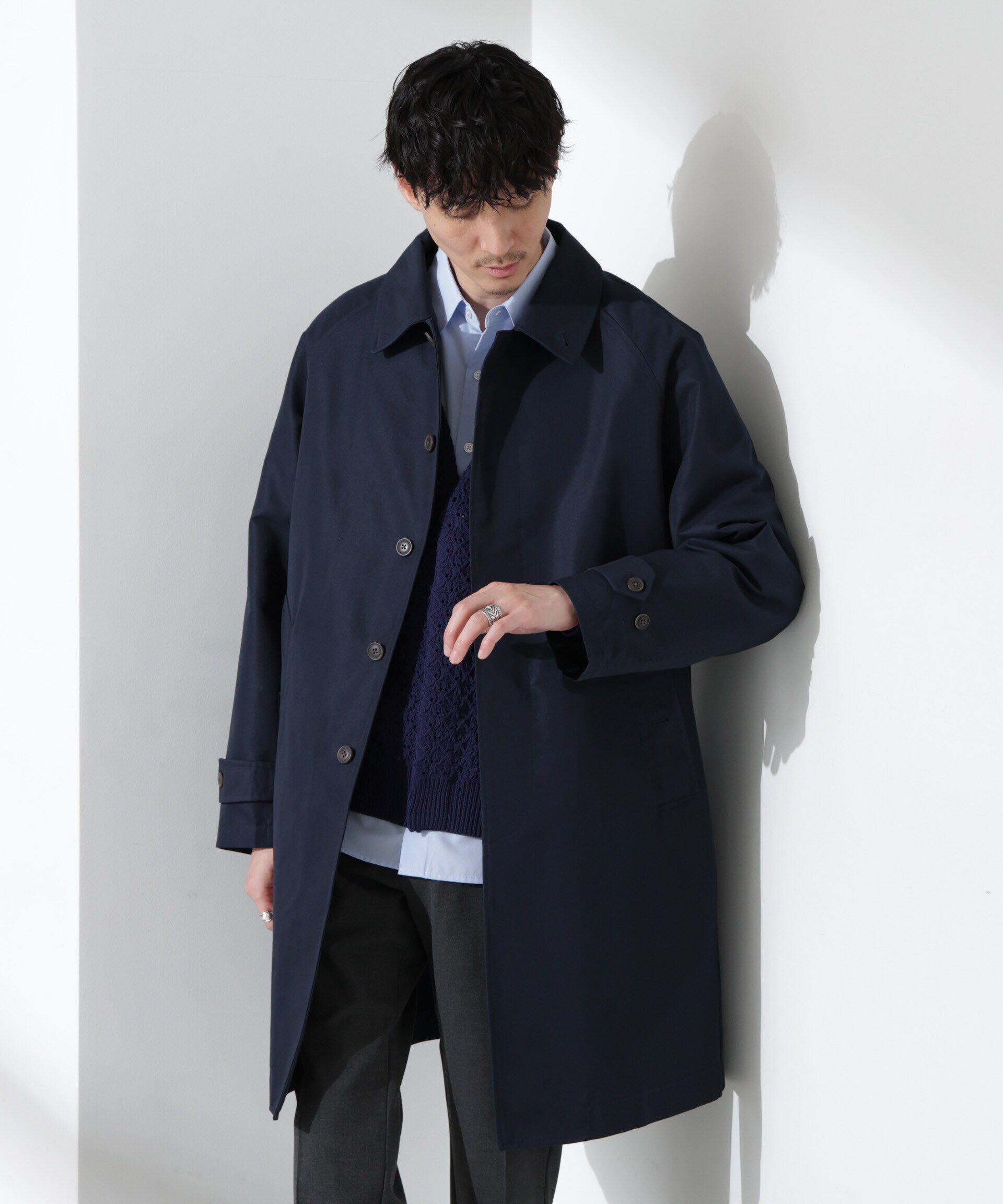 nano･universe「撥水ギャバラグランステンカラーコート」|その他|