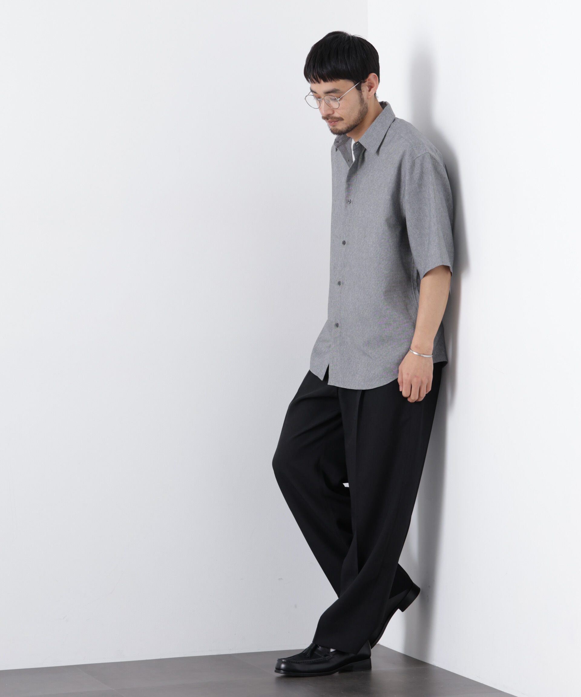 nano･universe「テックリネン スラックス(セットアップ可)」|チノ|