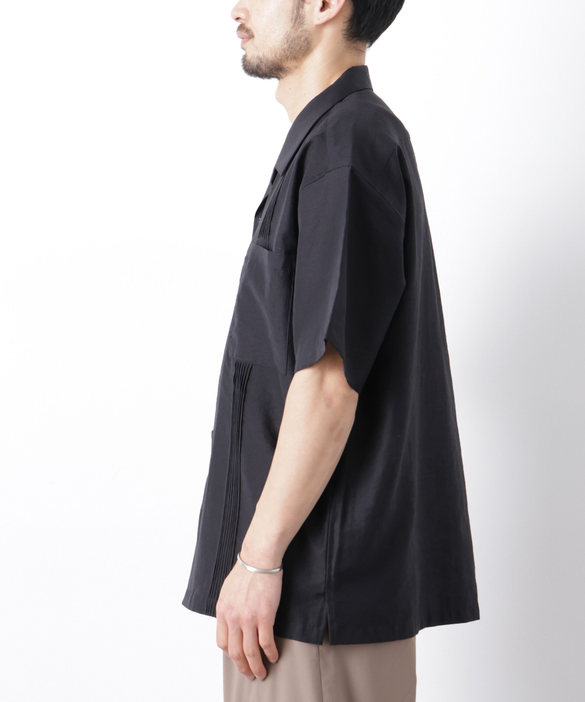 nano･universe「オープンカラーキューバシャツ」|シャツ・ブラウス|