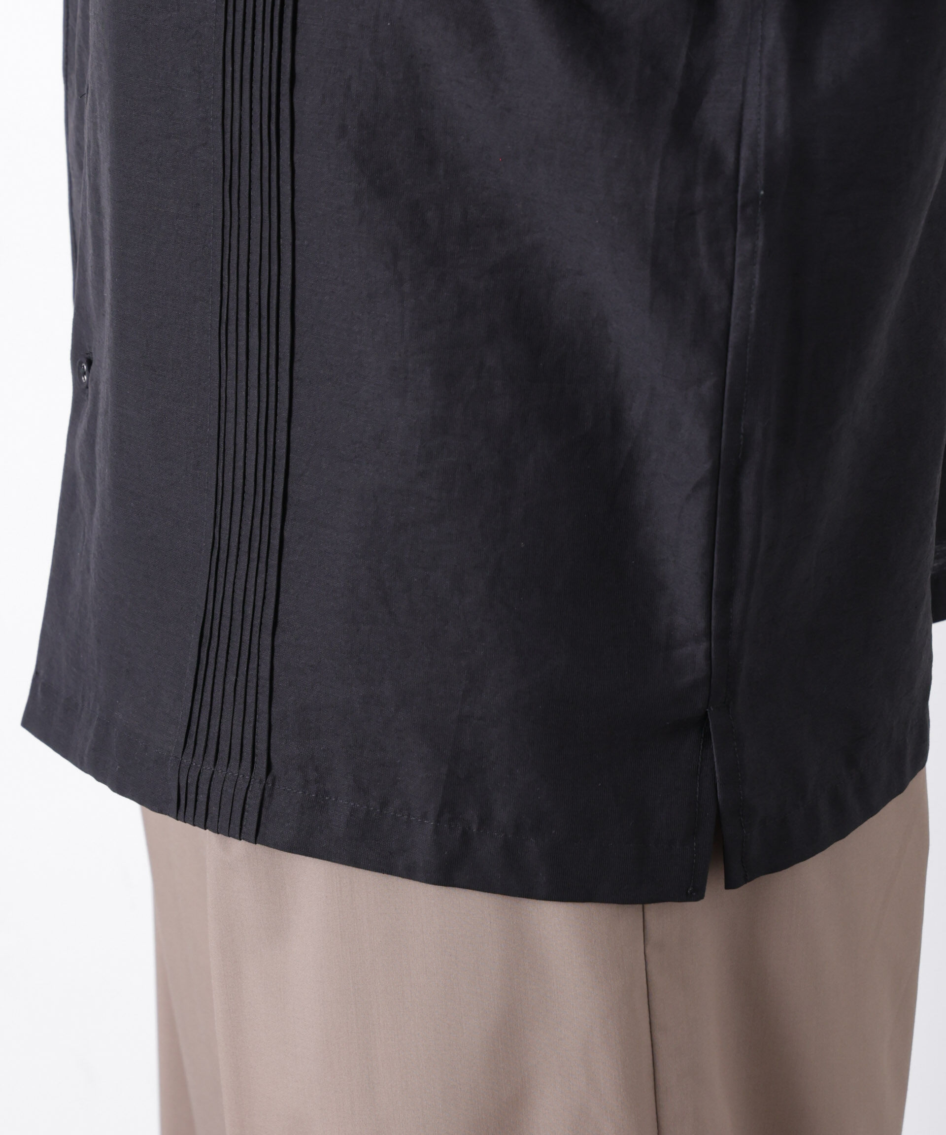 nano･universe「オープンカラーキューバシャツ」|シャツ・ブラウス|