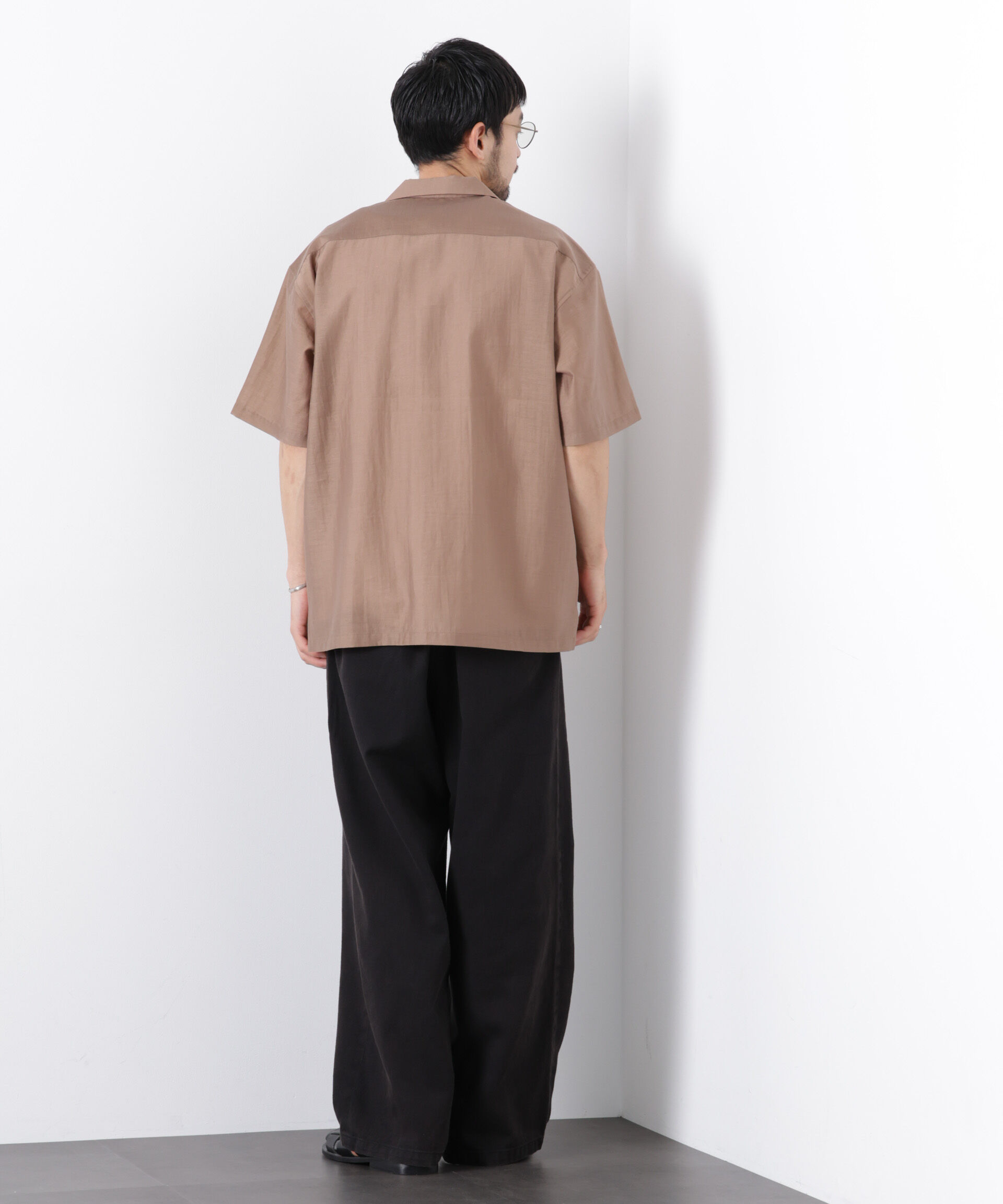 nano･universe「オープンカラーキューバシャツ」|シャツ・ブラウス|