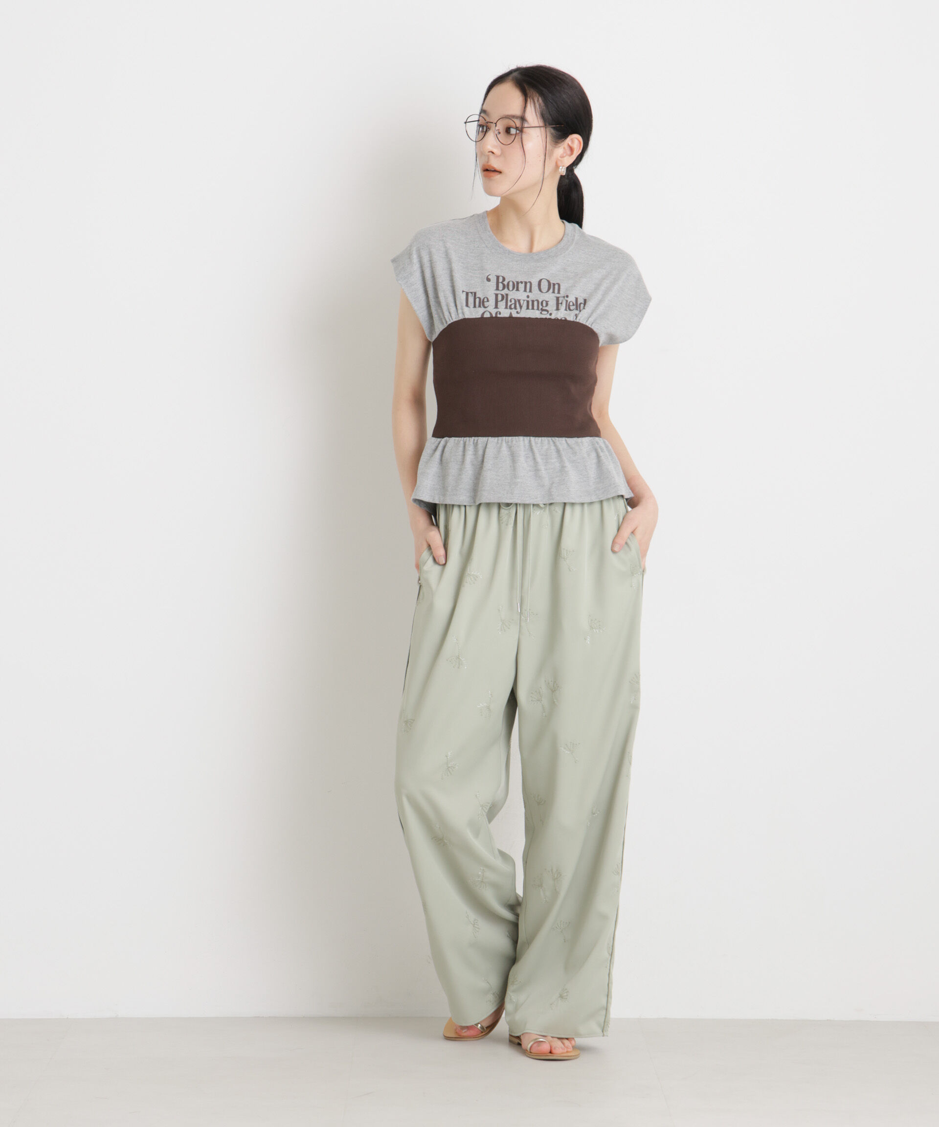 nano･universe「BOOKCLUB/別注 Bustier T shirts」|Tシャツ・カットソー|