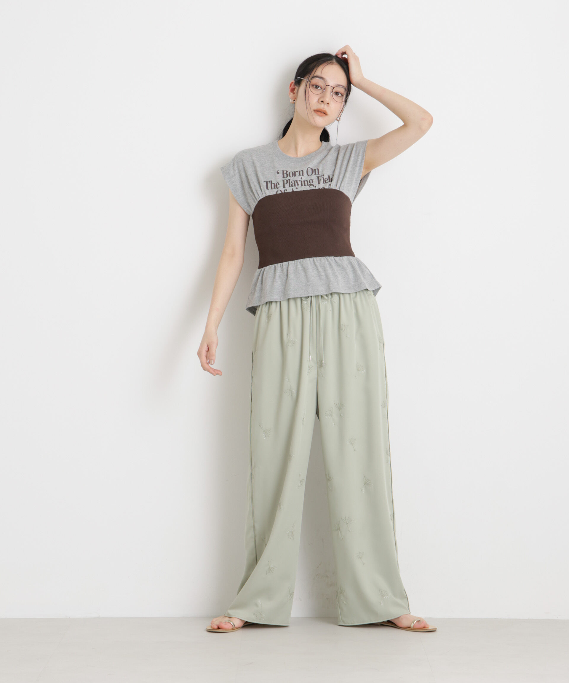 nano･universe「BOOKCLUB/別注 Bustier T shirts」|Tシャツ・カットソー|