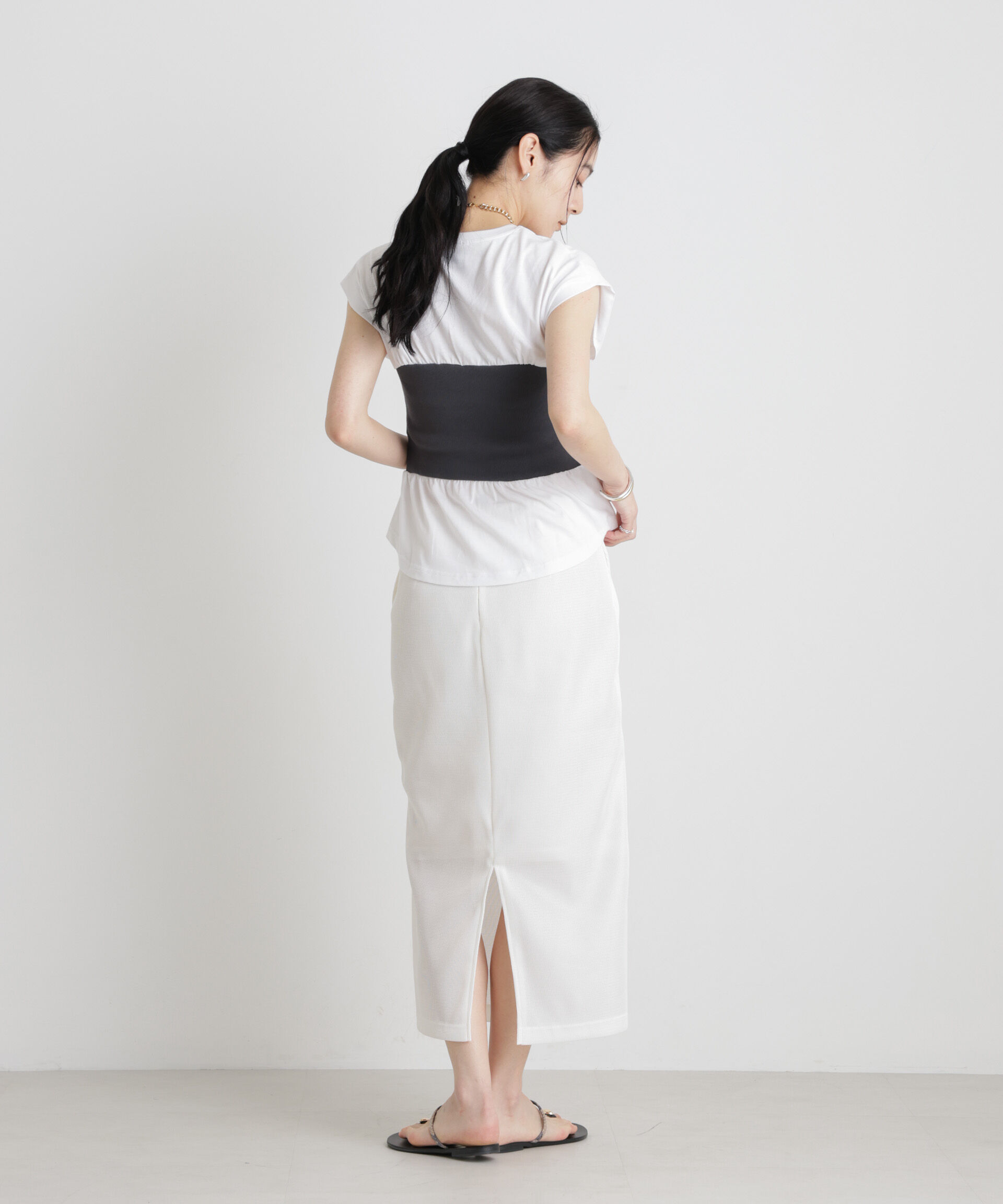 nano･universe「BOOKCLUB/別注 Bustier T shirts」|Tシャツ・カットソー|