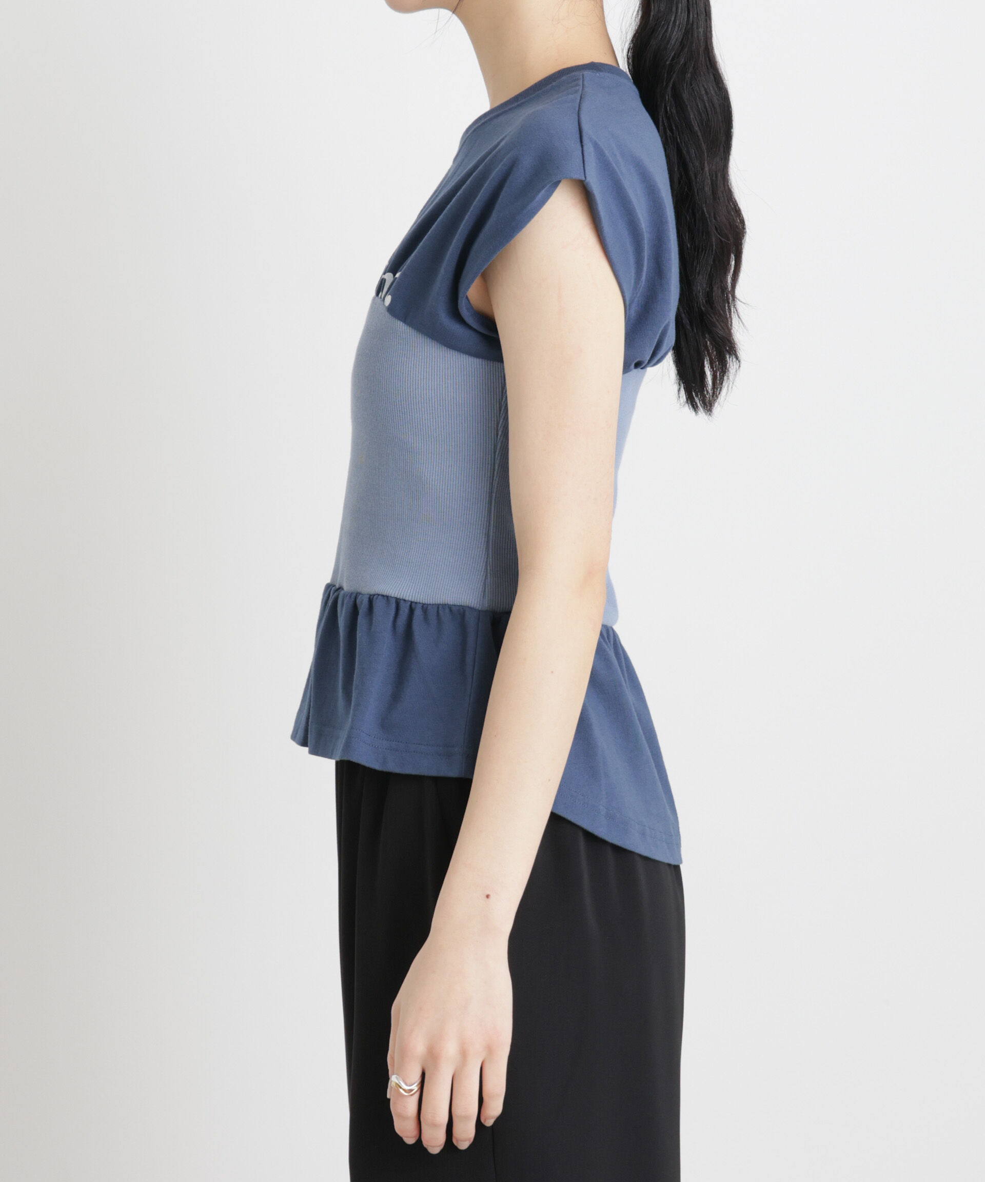 nano･universe「BOOKCLUB/別注 Bustier T shirts」|Tシャツ・カットソー|