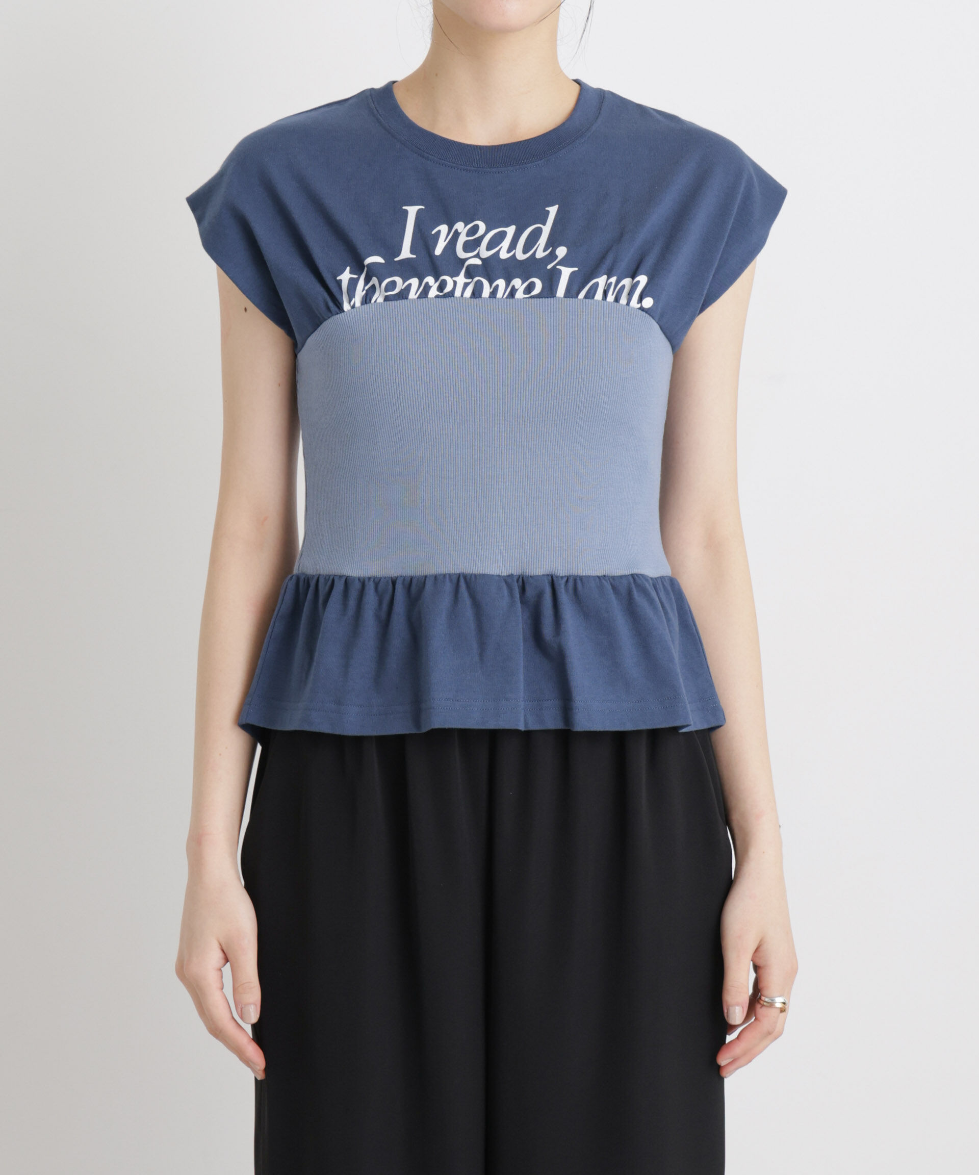 nano･universe「BOOKCLUB/別注 Bustier T shirts」|Tシャツ・カットソー|