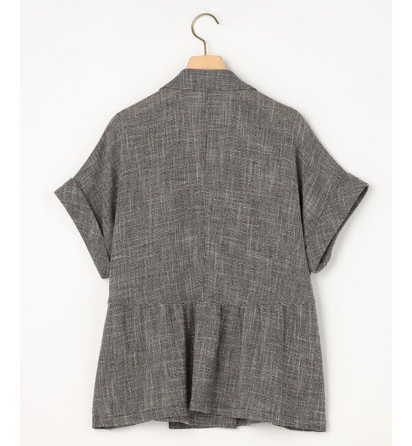 組曲「【WEB限定】メランジレノクロス バックペプラムジャケット」|テーラードジャケット|