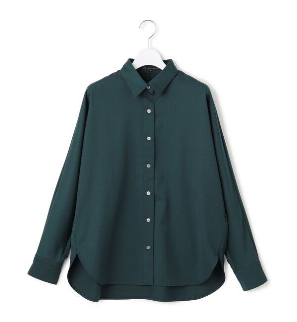 23区「【滝沢眞規子さん着用/洗える】メリノウールサテン 2WAYドルマンスリーブシャツ」|シャツ・ブラウス|