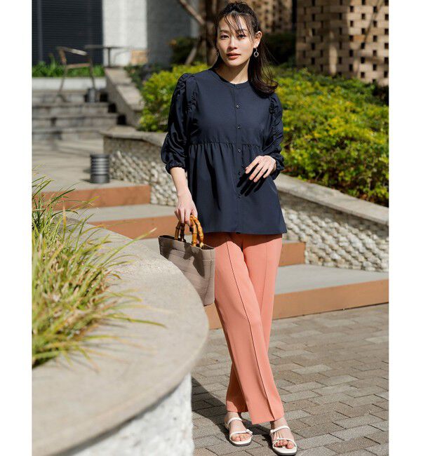 ANY SIS「【洗える】ギャザースリーブ ブラウス」|シャツ・ブラウス|