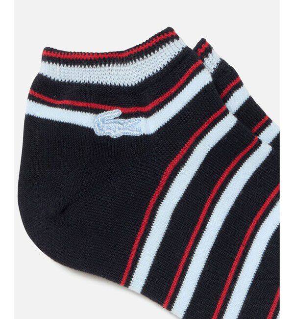 LACOSTE「ウィメンズマルチボーダーアンクルソックス」|ソックス|