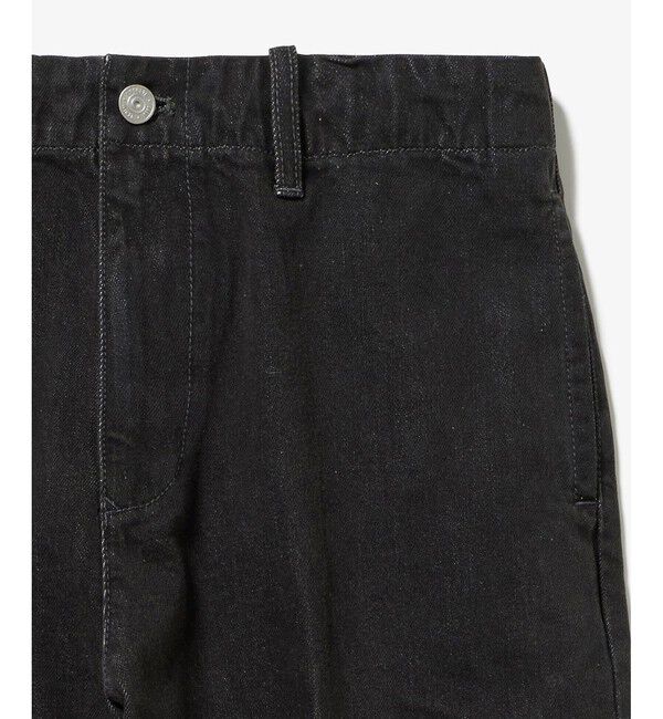 LACOSTE「プリーツエフェクトデニム ワークパンツ」|デニム|