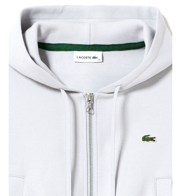 LACOSTE「ダブルフェイスジャージジップフーディー」|パーカー|