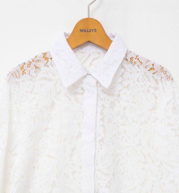 NOLLEY'S「ウォッシャブルレースシャツ」|シャツ・ブラウス|