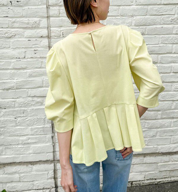 NOLLEY'S「ウォッシャブルサラドラトリコットペプラムブラウス」|シャツ・ブラウス|