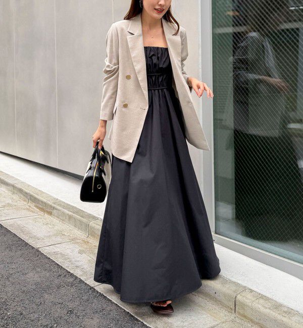 NOLLEY'S「ウォッシャブル麻調スラブWジャケット」|テーラードジャケット|