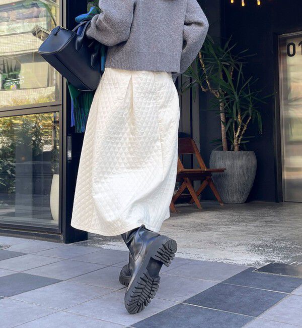 fredy emue「キルティングタックスカート」|スカート|