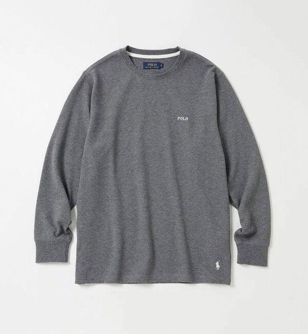 GLOSTER「【POLO RALPH LAUREN/ポロ ラルフ ローレン】ワッフルロングスリーブ」|Tシャツ・カットソー|グレー