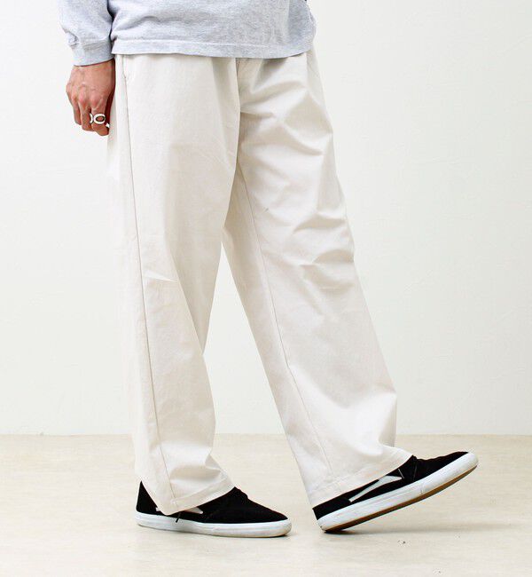 GLOSTER「【色で選べる/ユニセックス対応】GOODNESS イージーパンツ」|チノ|キナリ