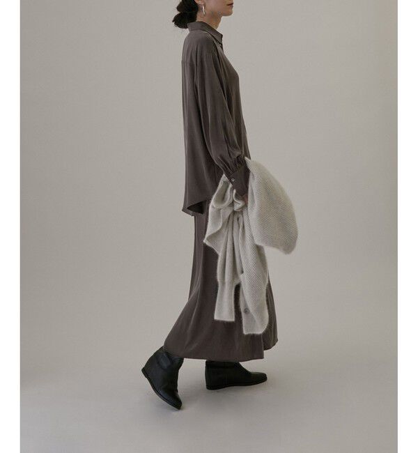 SALON adam et rope'「シルクフレアースカート【セットアップ対応】【洗える】」|スカート|