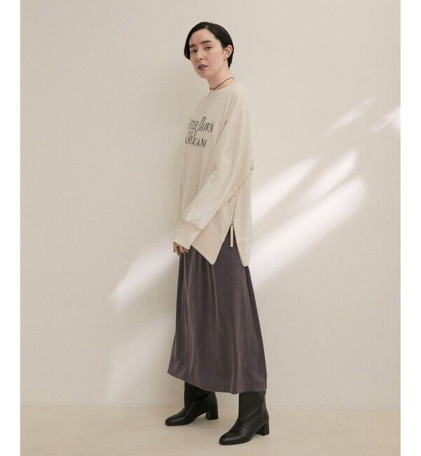 SALON adam et rope'「シルクフレアースカート【セットアップ対応】【洗える】」|スカート|