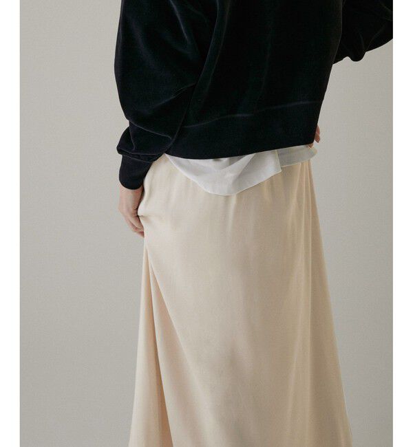 SALON adam et rope'「シルクフレアースカート【セットアップ対応】【洗える】」|スカート|